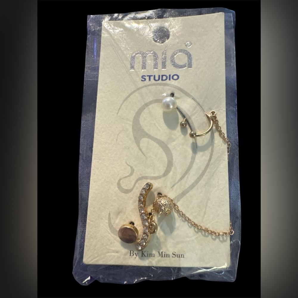Max Studio Gold and Silver Chain Earrings